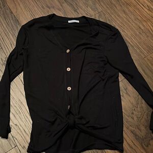 Black long sleeve shirt, women’s size medium